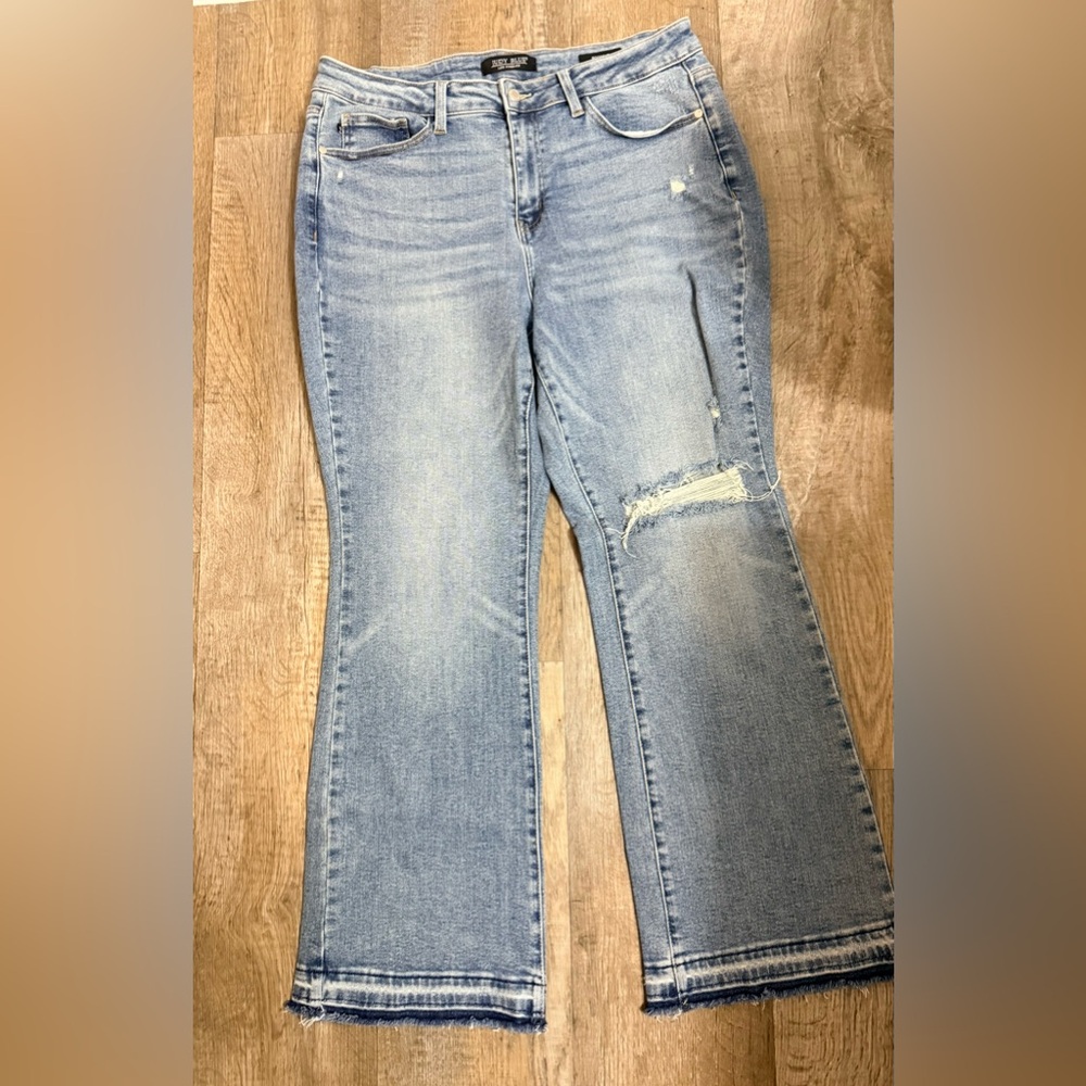 Judy Blue Distressed bootcut jeans